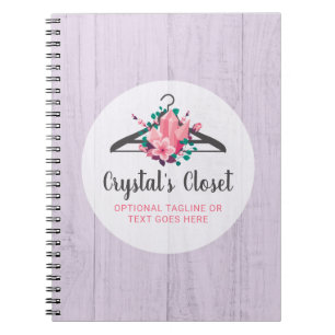 Cuaderno Boho Floral Clothes Hanger Closet Fashion Boutique
