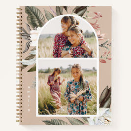 Cuaderno Boho Floral Dos foto y nombre
