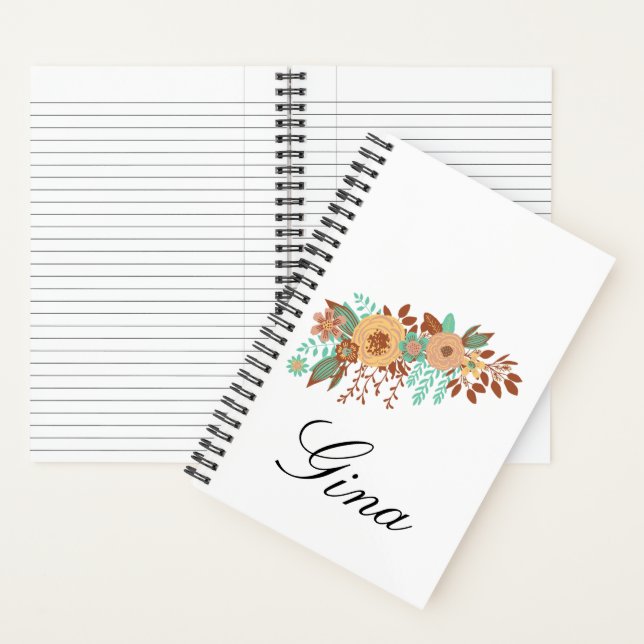 Cuaderno Boho Floral Moderno (Interior)