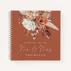 Cuaderno Boho Florals Mr. Terracotta Guest Book