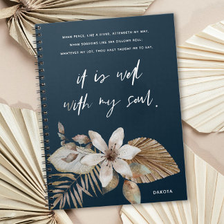 Cuaderno Boho Florals Well with My Soul Prayer Journal
