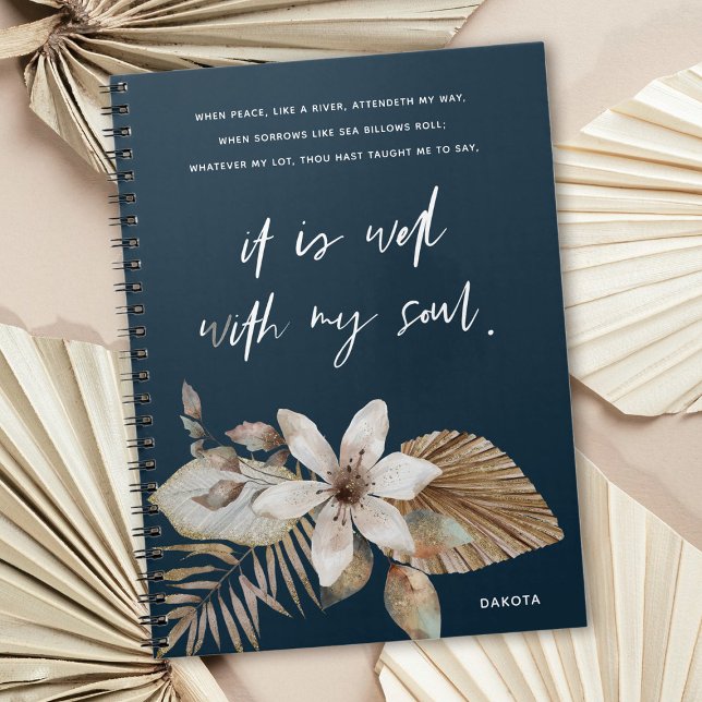 Cuaderno Boho Florals Well with My Soul Prayer Journal (Subido por el creador)