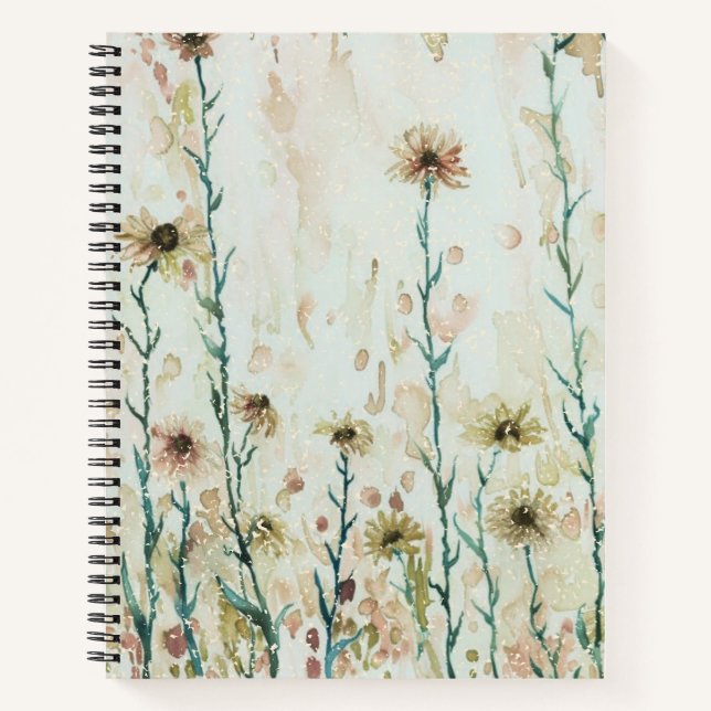 Cuaderno Boho Flores Silvestres Vintage (Anverso)