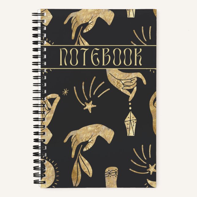 Cuaderno Boho Golden Hands Magical Spiral (Anverso)