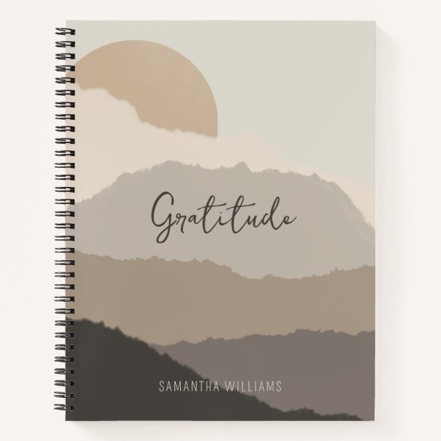Cuaderno Boho Gratitude Journal, Ley de atracción (Anverso)