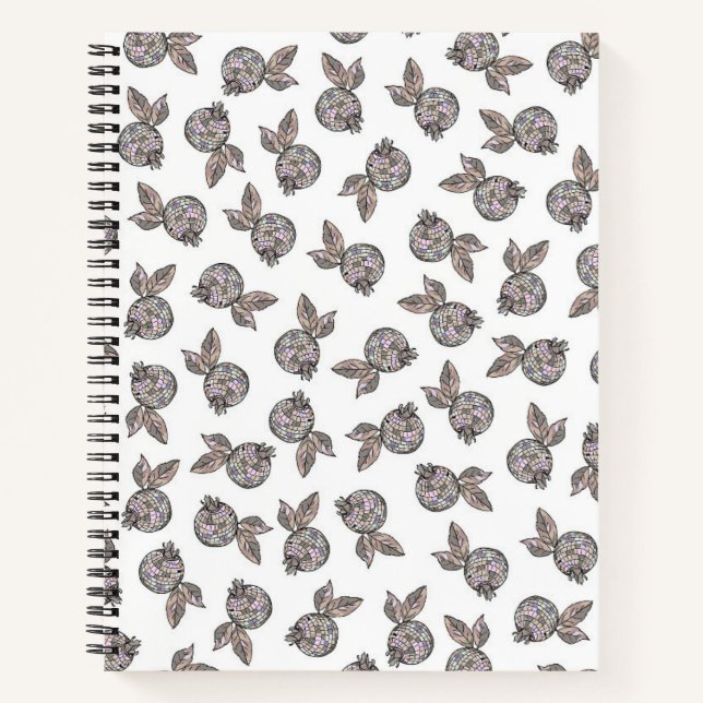 Cuaderno Boho Groove: Bloc de notas Soft Disco Blueberries (Anverso)