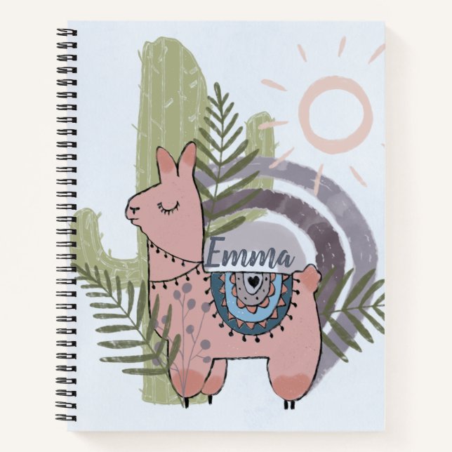 Cuaderno Boho Llama (Anverso)