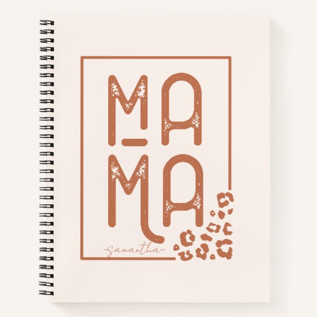 Cuaderno Boho Mama ruso (Anverso)