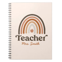 Boho moderno Rainbow Apple - profesor personalizad