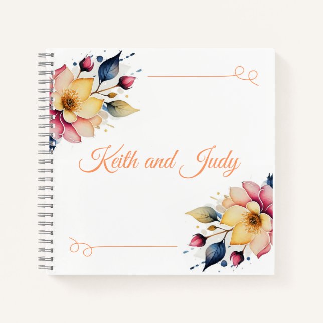Cuaderno Boho Peachy Floral (Anverso)