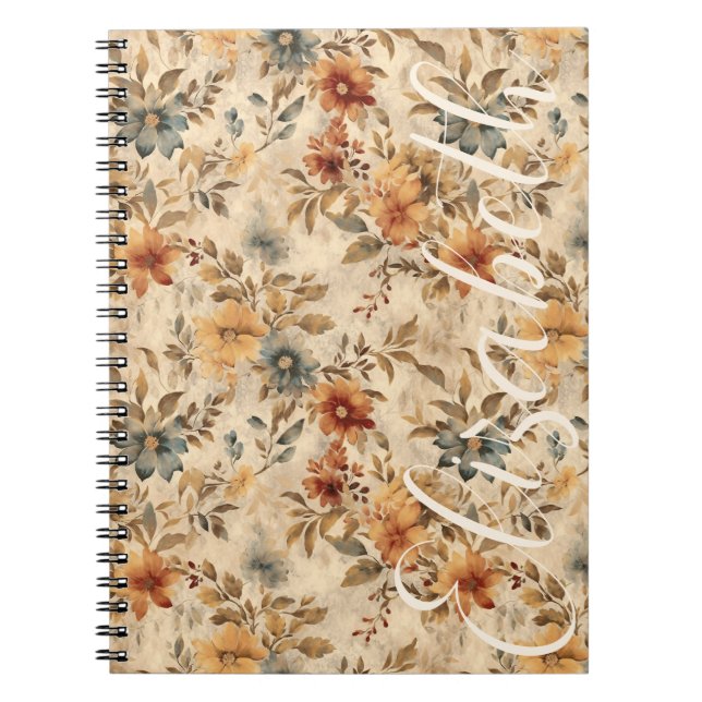 Cuaderno Boho Western Florines Rustic Cowgirl Grunge (Frente)