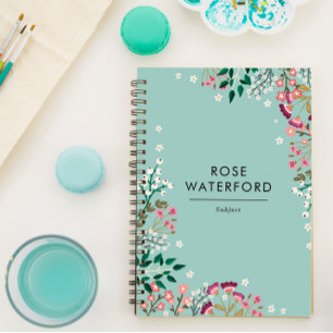 Cuaderno Boho Wildflowers - Nombre