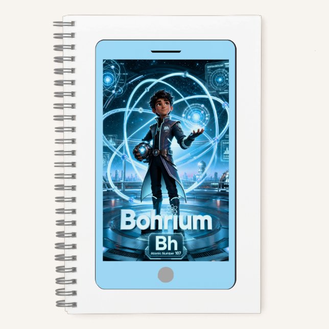 Cuaderno Bohrio (Bh) – Colección ATOMIVRA™ (Anverso)