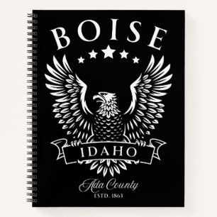 Cuaderno Boise Ada County Idaho Águila Vintage