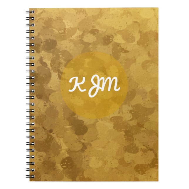 Cuaderno Bokeh de oro (Frente)