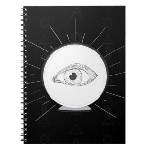 Cuaderno Bola de Cristal Esotérica Ojo de Vidente Adivina