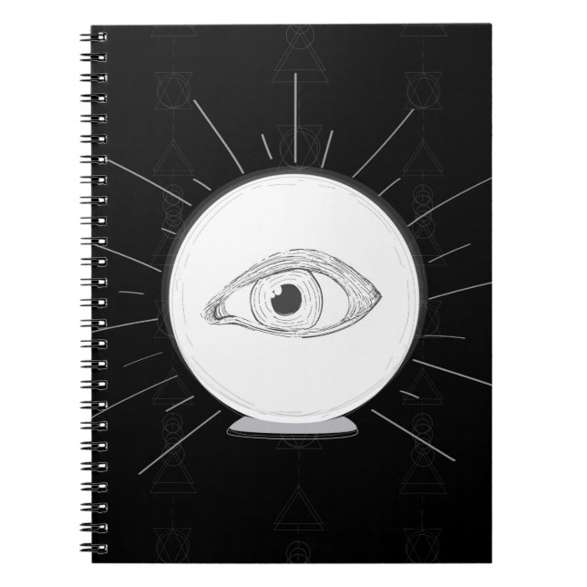 Cuaderno Bola de Cristal Esotérica Ojo de Vidente Adivina (Frente)