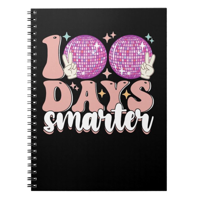 Cuaderno Bola de discoteca 100 días más inteligente Día 100 (Frente)