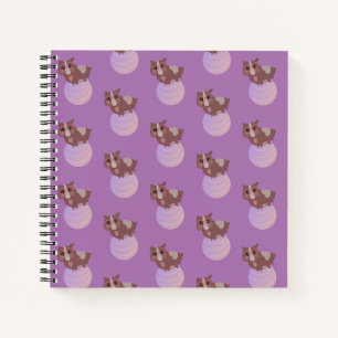Cuaderno Bola de ejercicio morada para cobayas Fitness lind