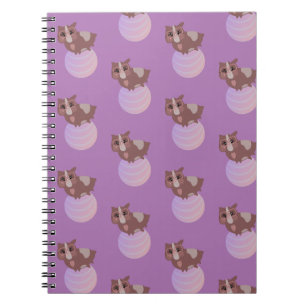 Cuaderno Bola de ejercicio morada para cobayas fitness lind