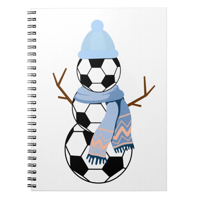 Cuaderno Bola de fútbol Snowman. (Frente)