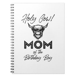 Cuaderno Bola De Vaca Holly Mami Of Birthday Boy Highland C