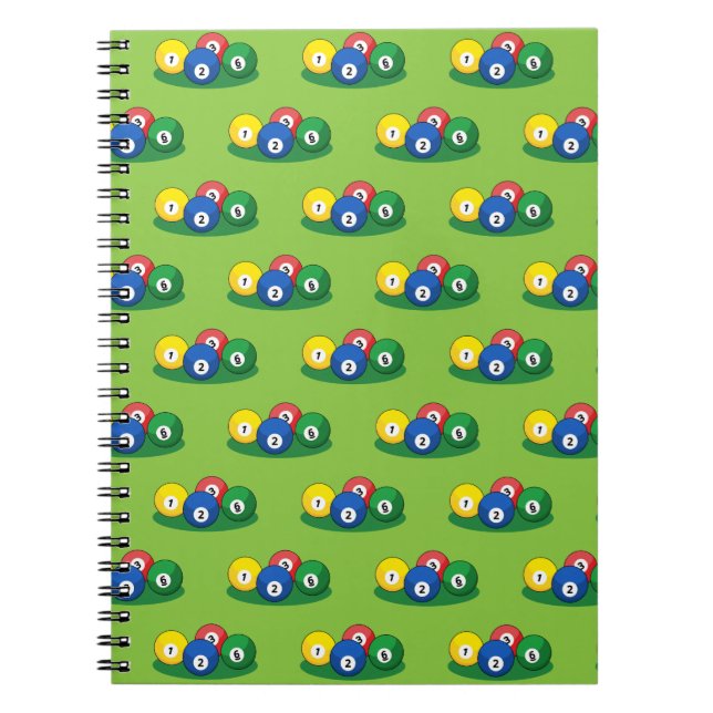 Cuaderno Bolas de billar de billar de Billiard (Frente)