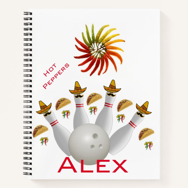 Cuaderno Bolas de bolas de Peppers calientes para portátile (Anverso)