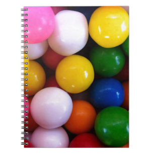 Cuaderno Bolas de goma de arcoiris con caramelo