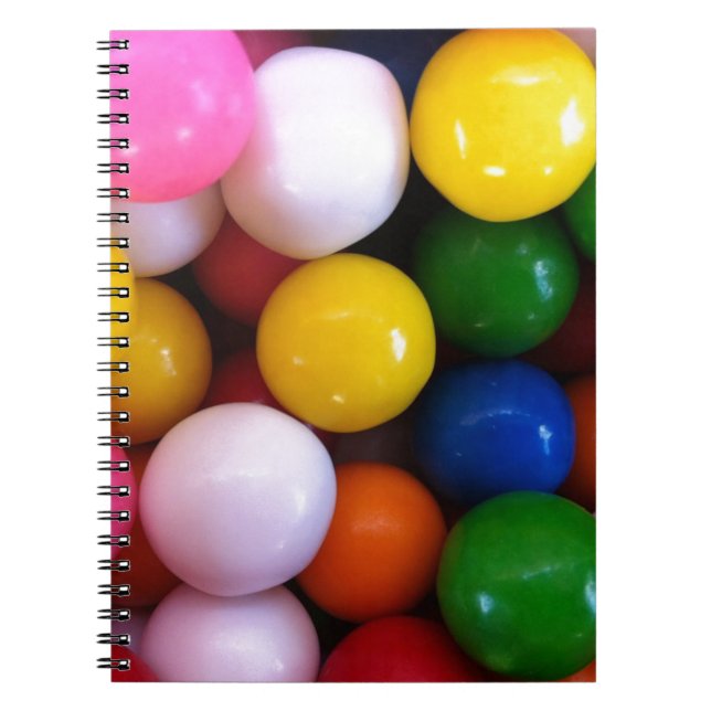 Cuaderno Bolas de goma de arcoiris con caramelo (Frente)