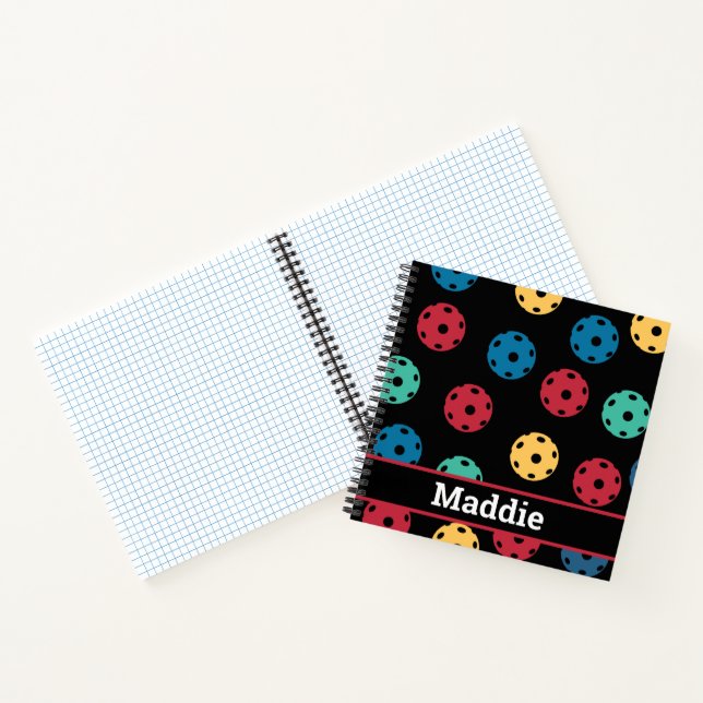 Cuaderno 😍 bolas retro / negro (Interior)