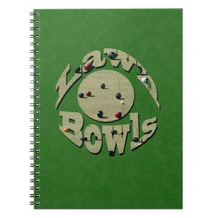 Cuaderno Bolas verdes de césped denim, bloc de notas