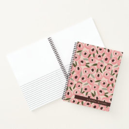 Cuaderno Bold Inky Floral Pattern | Hand-Drawn Botanical