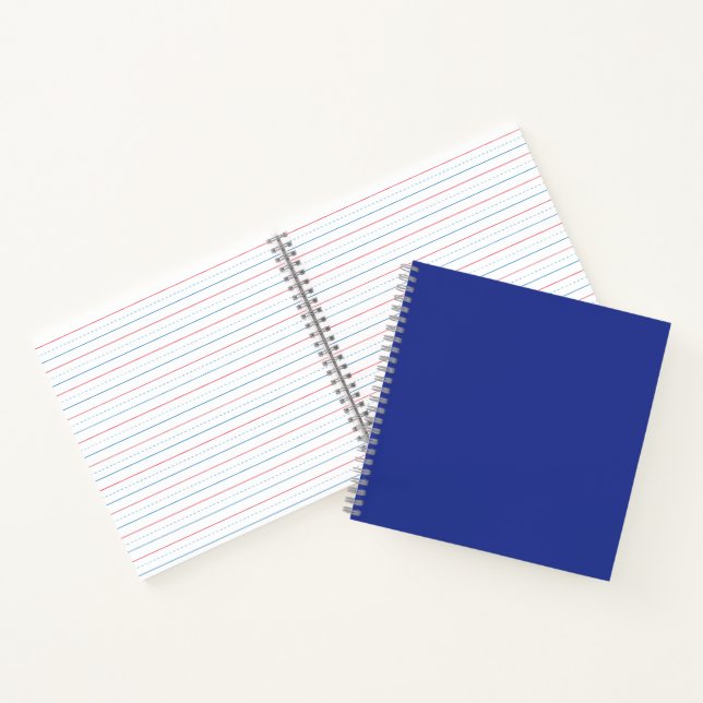 Cuaderno Bold Minimal Wedding Invite in Deep Blue (Interior)