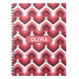 Cuaderno Bold Retro Modern Motif in Pinks