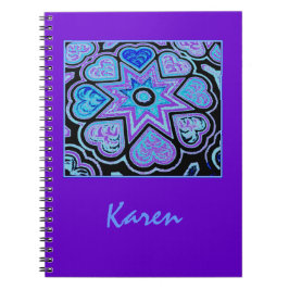 Cuaderno Boletín/Cuaderno Eléctrico Blue Hearts & Stars