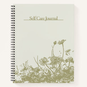 Cuaderno Boletín de autocuidado floral