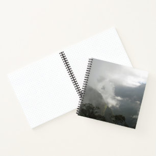 Cuaderno Boletín de balas de nubes de niebla gris