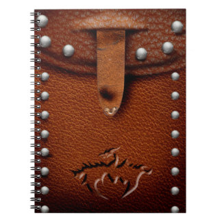 Cuaderno Boletín de bolsitas de dragón de cuero