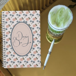Cuaderno Boletín de bulto floral Coquette ditsy