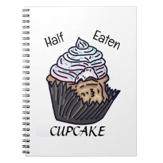 Cuaderno Boletín de cupcake medio comido