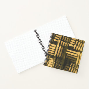 Cuaderno Boletín de edición de la revista Brown Gold Tribal
