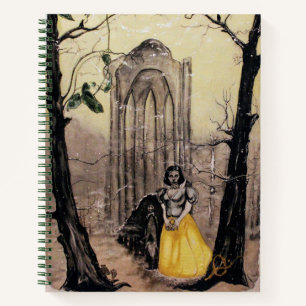 Cuaderno Boletín de esbozo de nieve blanca y 7 enanos