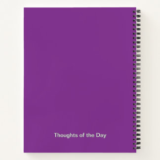 Cuaderno Boletín de flores de astro morado - Personalizado