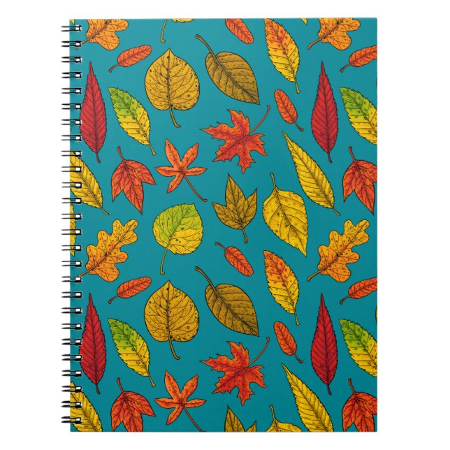 Cuaderno Boletín de hojas de otoño (Frente)