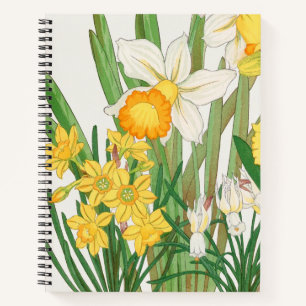 Cuaderno Boletín de la bala de Daffodil de Vintage