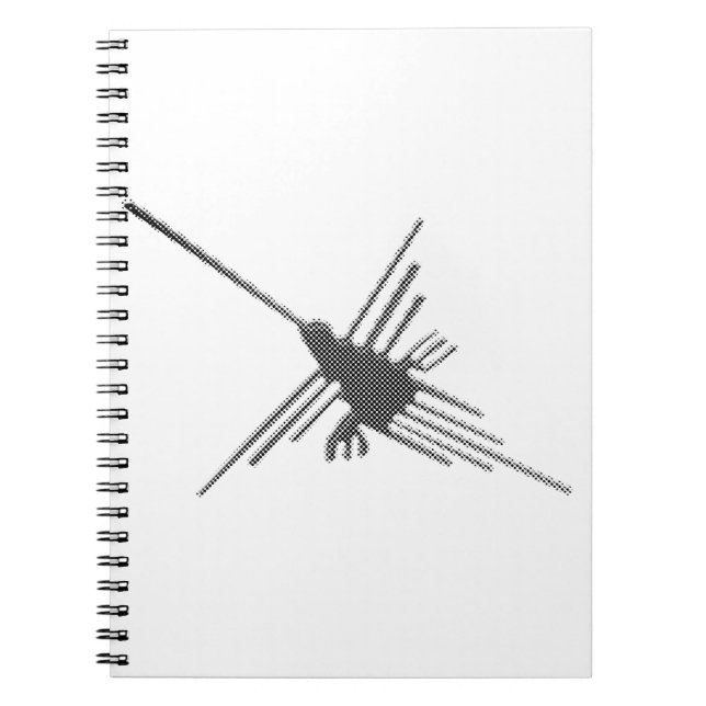 Cuaderno Boletín de líneas de Nasca Hummingbird (Frente)