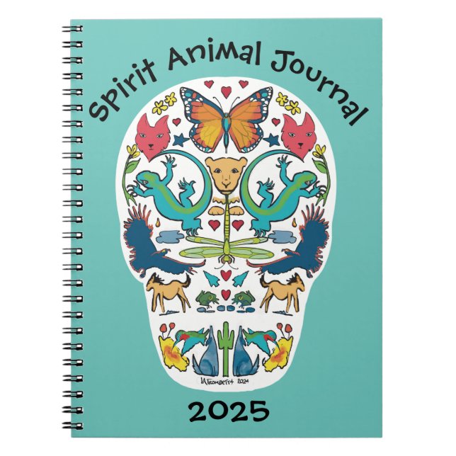 Cuaderno Boletín de notas para el cráneo de azúcar de anima (Frente)