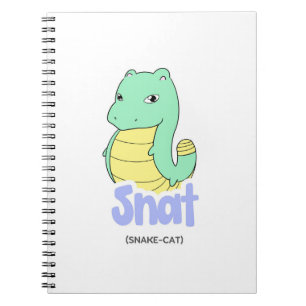 Cuaderno Boletín de papel/Diario con pinzas (Snake + Cat)