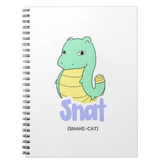 Cuaderno Boletín de papel/Diario con pinzas (Snake + Cat)